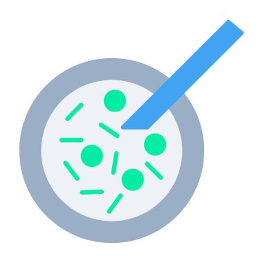 Petri Tabağı Simgesi, Web Kullanımı için Vektör İllüstrasyonu