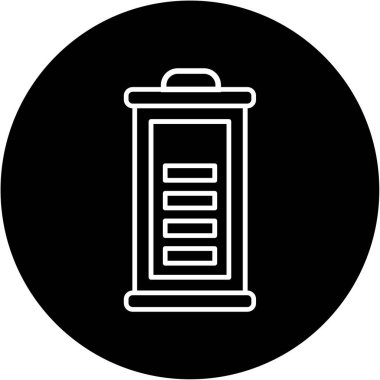 Web kullanımı için Pil Simgesi, Vektör İllüstrasyonu