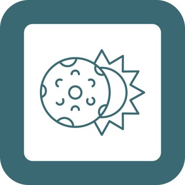 Web Kullanımı İçin Tutulma Simgesi, Vektör İllüstrasyonu