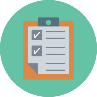 Web Kullanımı için Not Defteri Simgesi, Vektör İllüstrasyonu
