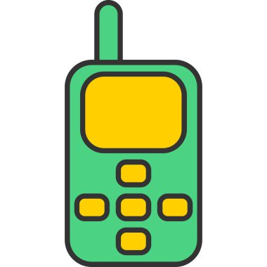 Web kullanımı için Cep Telefonu Simgesi, Vektör İllüstrasyonu