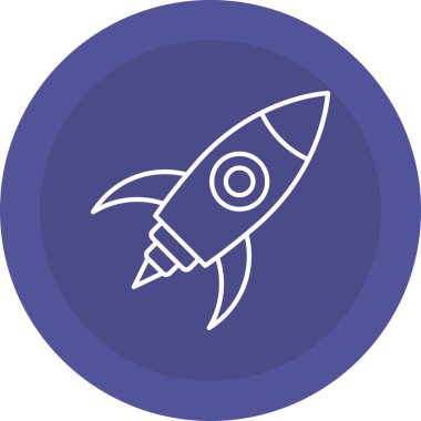 Uzay Roketi Simgesi, Web Kullanımı için Vektör Resimleri