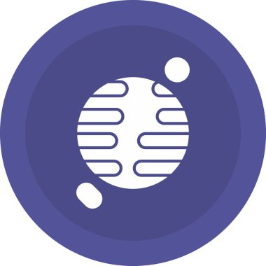 Web Kullanımı için Uranüs Simgesi, Vektör İllüstrasyonu