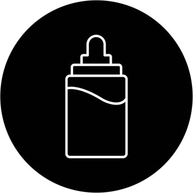 Web Kullanımı için Besleme Şişesi Simgesi, Vektör İllüstrasyonu