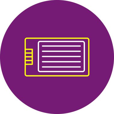 Web Kullanımı için Tablet Simgesi, Vektör İllüstrasyonu