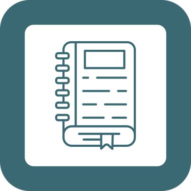 Web Kullanımı için Günlük Simgesi, Vektör İllüstrasyonu