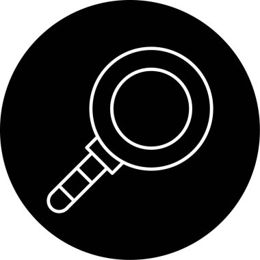 Web Kullanımı için Büyütme Cam Simgesi, Vektör İllüstrasyonu