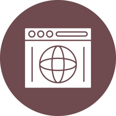 Web Kullanımı için Web Simgesi, Vektör İllüstrasyonu