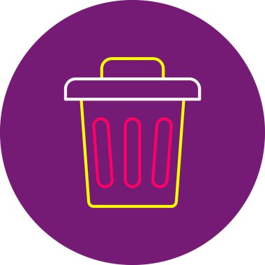 Bin Simge, Web Kullanımı için Vektör İllüstrasyonu