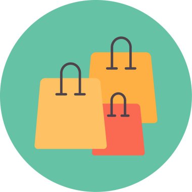 Alışveriş Torbaları Simgesi, Web Kullanımı için Vektör Resimleri