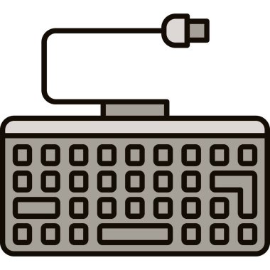 Web Kullanımı için Klavye Simgesi, Vektör İllüstrasyonu