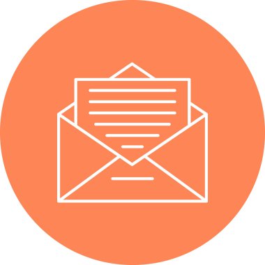 Web kullanımı için Zarf Simgesi, Vektör İllüstrasyonu