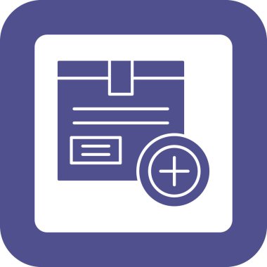 Web Kullanımı için Kutu Simgesi, Vektör İllüstrasyonu