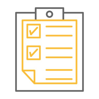 Web Kullanımı için Not Defteri Simgesi, Vektör İllüstrasyonu