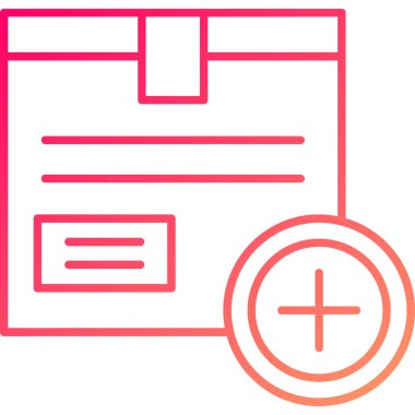 Web Kullanımı için Kutu Simgesi, Vektör İllüstrasyonu