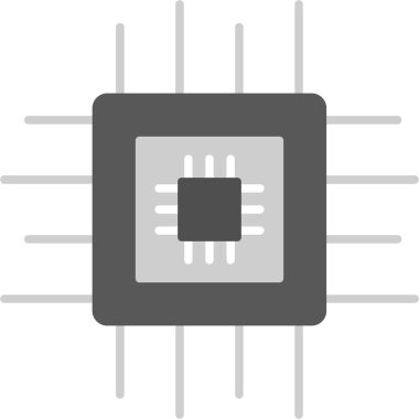 Çip Simgesi, Web Kullanımı için Vektör İllüstrasyonu