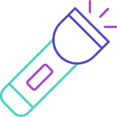 Web Kullanımı için Meşale Simgesi, Vektör İllüstrasyonu