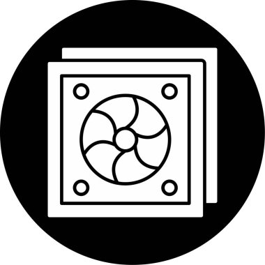 Web Kullanımı için Fan Simgesi, Vektör İllüstrasyonu