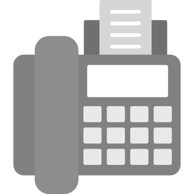 Web kullanımı için faks Simgesi, Vektör İllüstrasyonu