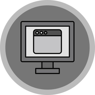 Web Kullanımı için Web Simgesi, Vektör İllüstrasyonu