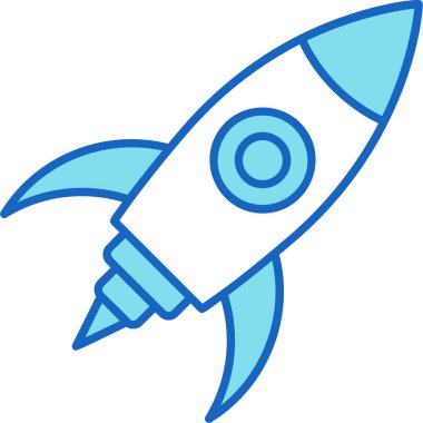 Uzay Roketi Simgesi, Web Kullanımı için Vektör Resimleri