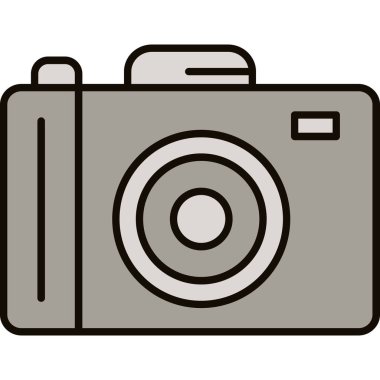 Web Kullanımı için Kamera Simgesi, Vektör İllüstrasyonu