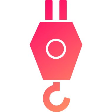 Crane Simgesi, Web Kullanımı için Vektör İllüstrasyonu