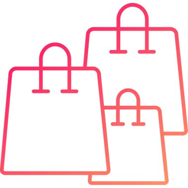 Alışveriş Torbaları Simgesi, Web Kullanımı için Vektör Resimleri