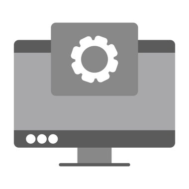 Web Geliştirme Simgesi, Web Kullanımı için Vektör İllüstrasyonu