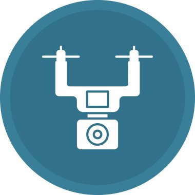 Web Kullanımı için Drone Simgesi, Vektör İllüstrasyonu