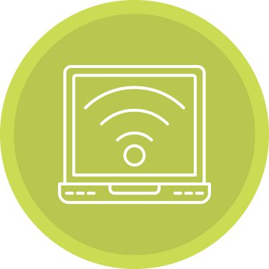 Web Kullanımı için Wifi Simgesi, Vektör İllüstrasyonu