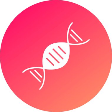 Web Kullanımı için DNA Simgesi, Vektör İllüstrasyonu