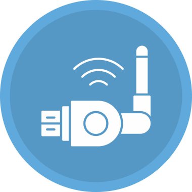 Web Kullanımı için Wifi Simgesi, Vektör İllüstrasyonu