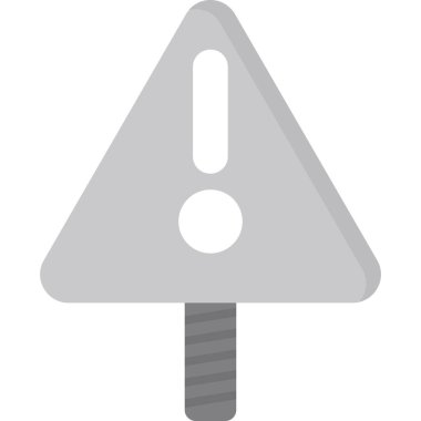 Web kullanımı için Uyarı İşareti Simgesi, Vektör İllüstrasyonu