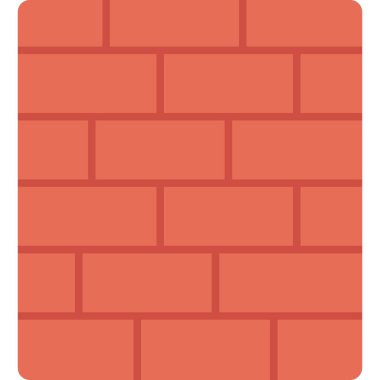 Web Kullanımı için Duvar Simgesi, Vektör İllüstrasyonu