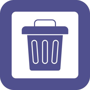 Bin Simge, Web Kullanımı için Vektör İllüstrasyonu