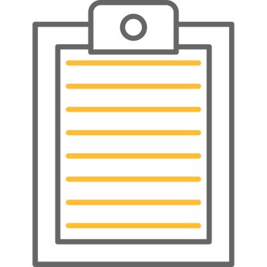 Web Kullanımı için Pano Simgesi, Vektör İllüstrasyonu