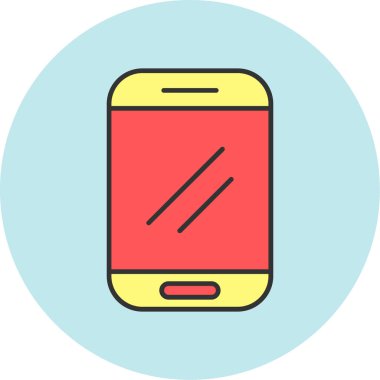 Web Kullanımı için Telefon Simgesi, Vektör İllüstrasyonu