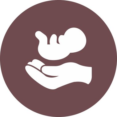 Web Kullanımı için Doğum Simgesi, Vektör İllüstrasyonu