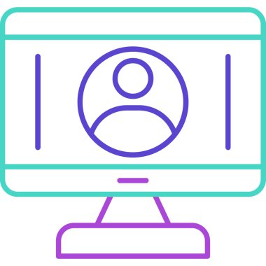 Web Kullanımı için Kullanıcı Simgesi, Vektör İllüstrasyonu