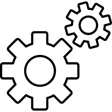 Ayarlar. svg Simgesi, Web Kullanımı için Vektör İllüstrasyonu