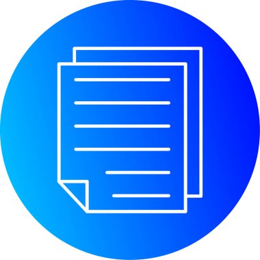 Web Kullanımı için Not Simgesi, Vektör İllüstrasyonu