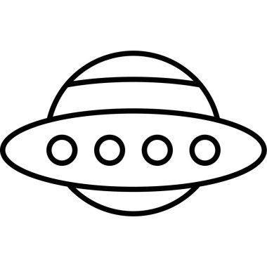 Web Kullanımı için Ufo.svg Simgesi, Vektör İllüstrasyonu