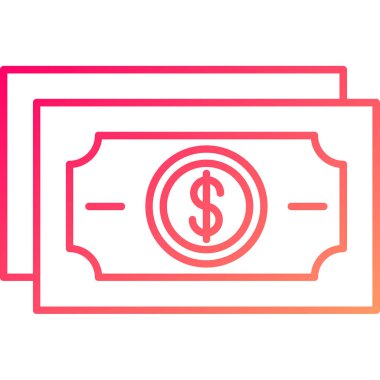 Web Kullanımı için Para Simgesi, Vektör İllüstrasyonu