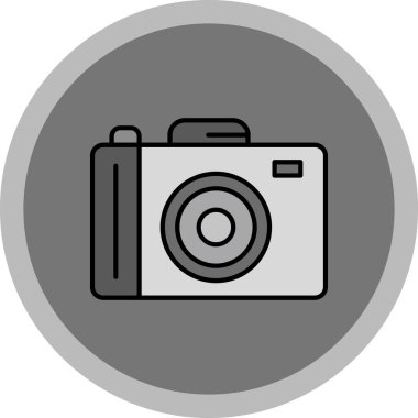 Web Kullanımı için Kamera Simgesi, Vektör İllüstrasyonu