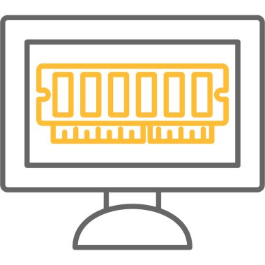 Ram Simgesi, Web Kullanımı için Vektör İllüstrasyonu