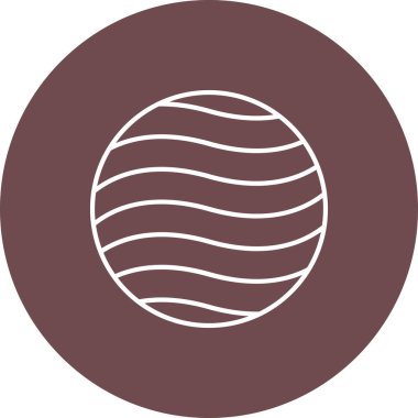 Web Kullanımı için Gezegen Simgesi, Vektör İllüstrasyonu