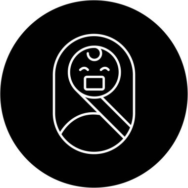 Web Kullanımı için Yeni Doğan Simgesi, Vektör İllüstrasyonu