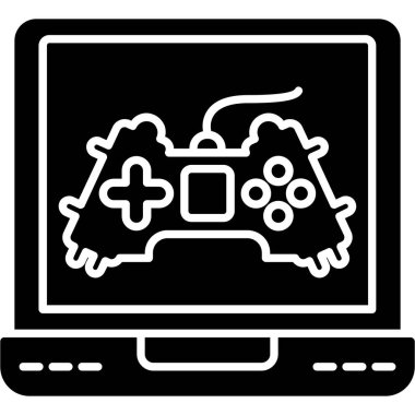 Web kullanımı için Oyun Simgesi, Vektör İllüstrasyonu