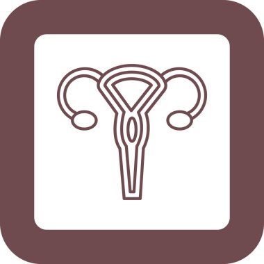 Web kullanımı için Rahim Simgesi, Vektör İllüstrasyonu